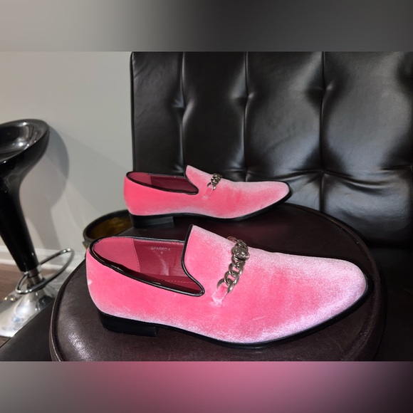 ENZO ROMEO SPARKO PINK VELVET LOAFERS size 9 - Picture 15 of 15